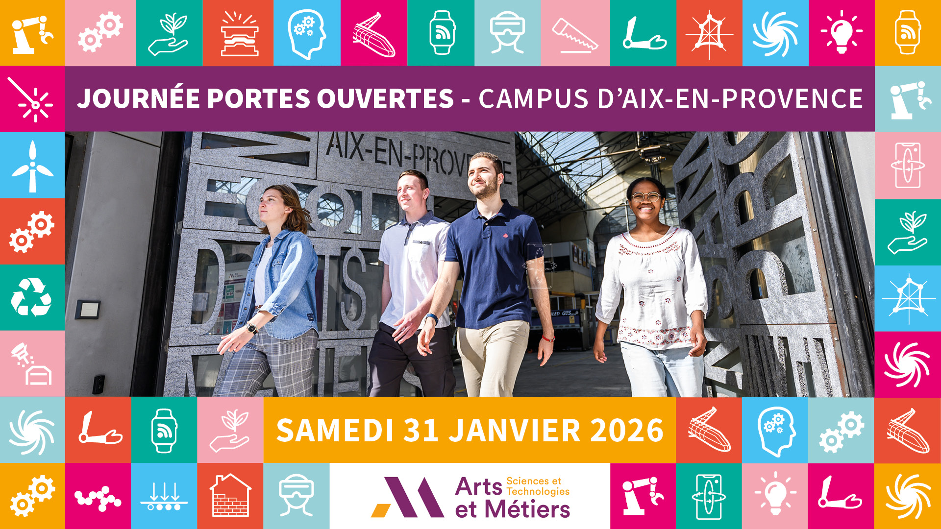 Journée Portes Ouvertes 2026 - Campus d'Aix-en-Provence - Arts et Métiers ENSAM